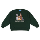LADY And The TRAMP UNISEX 衛衣 GREEN