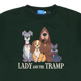 LADY And The TRAMP UNISEX 衛衣 GREEN