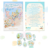 DISNEYSEA 25TH Find Your Beautiful Blue Part1 明信片貼紙套裝