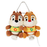 Tokyo DisneyLand 43RD Anniversary 夾膊頭毛公仔吊飾 Chip&Dale