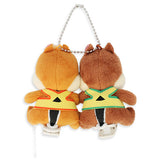 Tokyo DisneyLand 43RD Anniversary 夾膊頭毛公仔吊飾 Chip&Dale