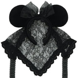 Tokyo DisneyLand Halloween 2026 頭箍 黑色 lace頭巾