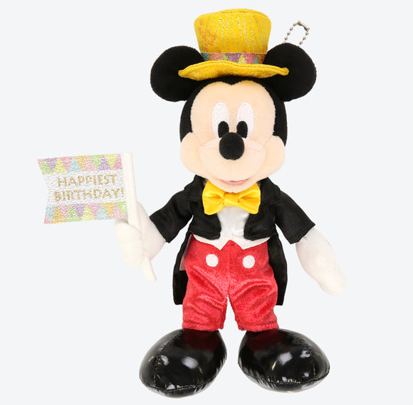 [東京迪士尼樂園] 生日毛公仔吊飾 Mickey 2024