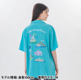 [東京迪士尼樂園] Unisex 刺繡恤衫 水藍色