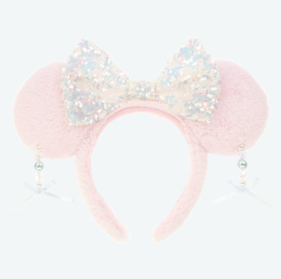 Wear In Disney - 頭箍 Minnie Ears 粉紅毛毛吊飾