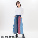 [東京迪士尼樂園] 拼布半截裙 Denim