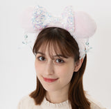 Wear In Disney - 頭箍 Minnie Ears 粉紅毛毛吊飾