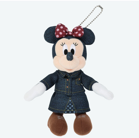 [東京迪士尼樂園］公仔吊飾 Minnie Denim