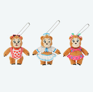[東京迪士尼樂園] 毛公仔吊飾套裝 The Sun Bonnet Trio
