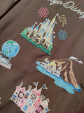 [東京迪士尼樂園] Unisex 刺繡恤衫 黑色