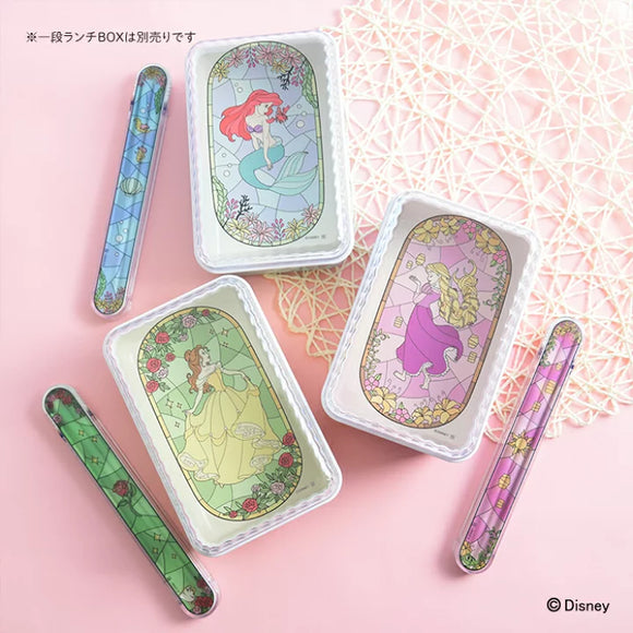 Disney Princess 玻璃畫 飯盒/筷子 日本製