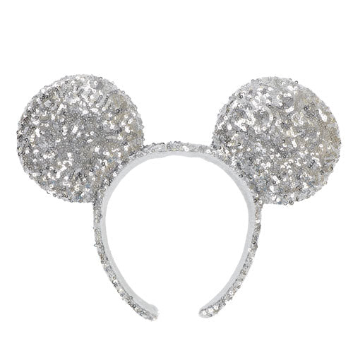 Wear In Disney - 頭箍 Mickry Ears 銀色閃片