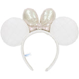 Wear In Disney - 頭箍 Minnie Ears 仿皮珍珠 白色