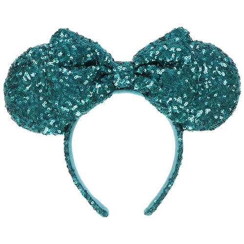 Wear In Disney - 頭箍 Minnie Ears 綠色閃片