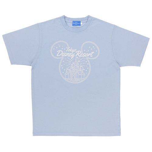 [東京迪士尼樂園] Unisex Tee 城堡 Blue