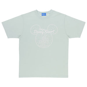 [東京迪士尼樂園] Unisex Tee 城堡 Green