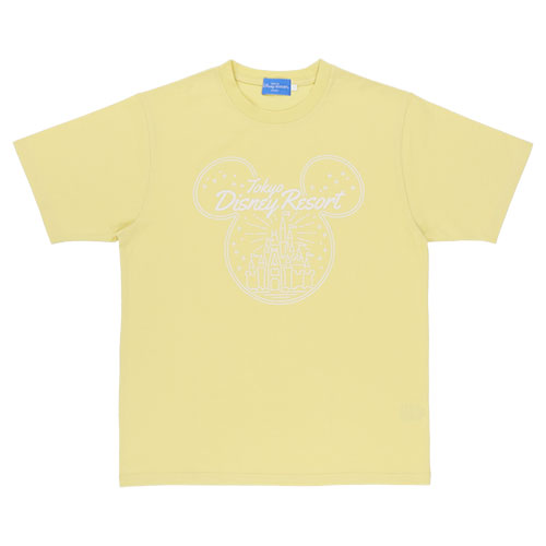 [東京迪士尼樂園] Unisex Tee 城堡 Yellow