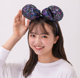 Wear In Disney - 頭箍 Minnie Ears 黑色幻影閃片