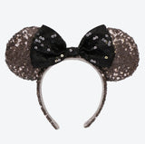 Wear In Disney - 頭箍 Minnie Ears 灰色閃片