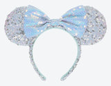 Wear In Disney - 頭箍 Minnie Ears 銀白色閃片