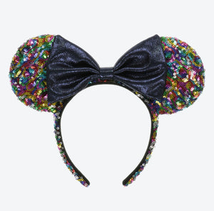 Wear In Disney - 頭箍 Minnie Ears 五彩閃片