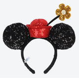 Wear In Disney - 頭箍 Minnie Ears 閃片 立體花