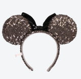 Wear In Disney - 頭箍 Minnie Ears 灰色閃片